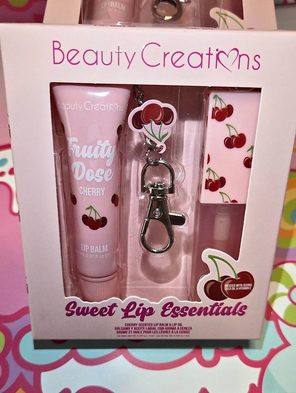 Beauty Creations Sweet Lip Essentials Set - Cherry Lip Balm & Oil